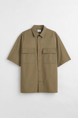 Relaxed Fit Short-sleeved Utility Shirt