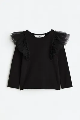 Ruffle-trimmed Top