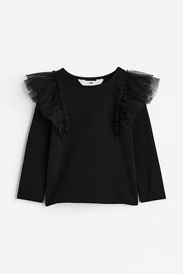 Ruffle-trimmed Top