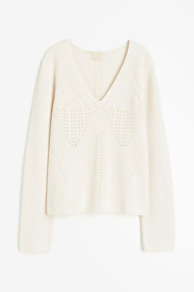 H&M Pointelle-knit Sweater