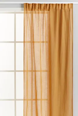 2-pack Paneles de cortina en mezcla lino