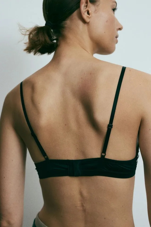 H&M Soft-cup Microfiber and Lace Bra