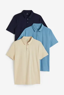 3-pack Slim Fit Polo Shirts