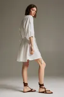 Tie-belt Muslin Dress