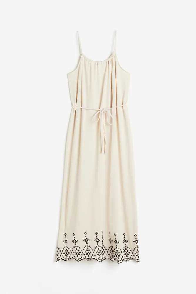 Eyelet Embroidery-detail Dress