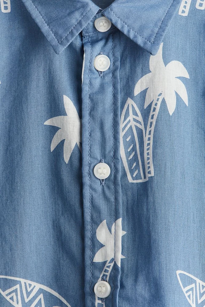 Patterned Cotton Shirt