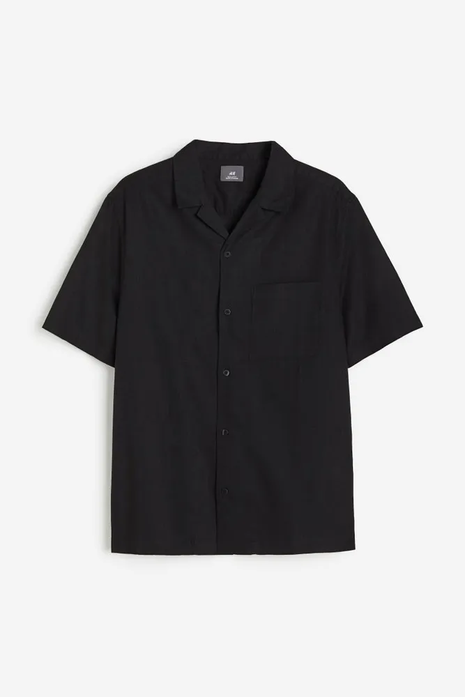 Regular Fit Linen-blend Shirt