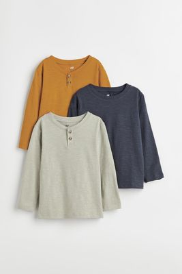 3-pack Long-sleeved Shirts