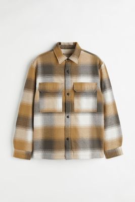 Regular Fit Teddy-lined Overshirt