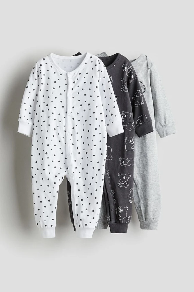 3-pack Pijamas en punto de algodón