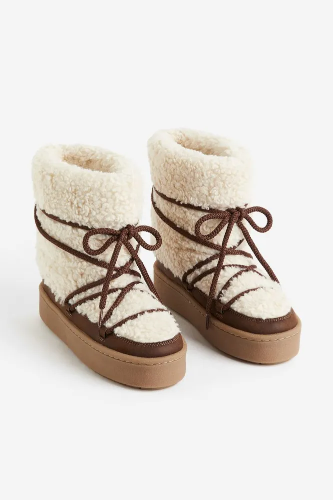 Warm-lined Teddy Fleece Boots