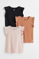 3-pack Flutter-sleeved Tops