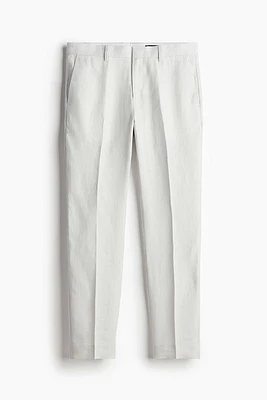 Slim Fit Linen Suit Pants