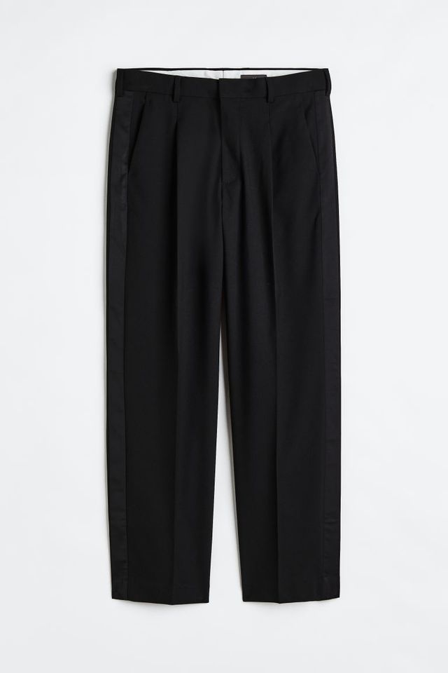 Black by Vera Wang Slim Fit Tuxedo Pants