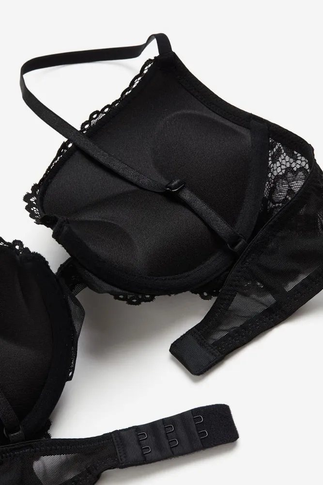 H & M womens black push up bra 32B brand new 