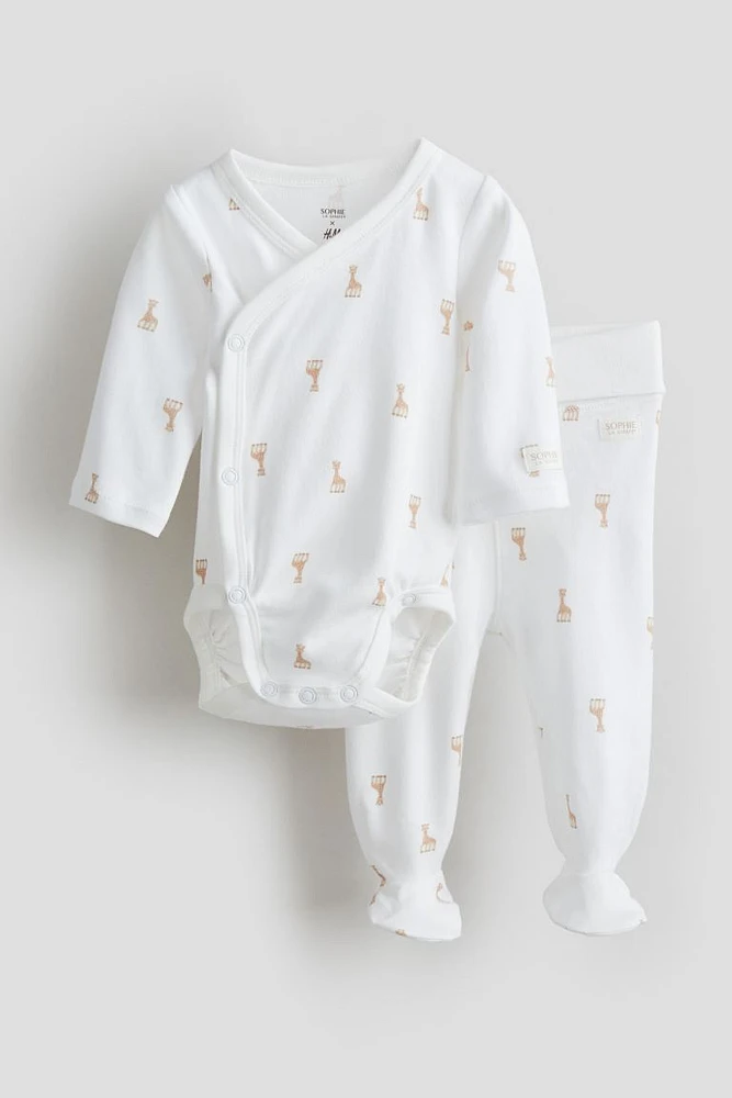 2-piece Printed Cotton Jersey Set