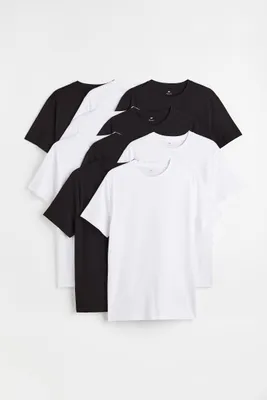 10-pack Regular Fit Crew-neck T-shirts