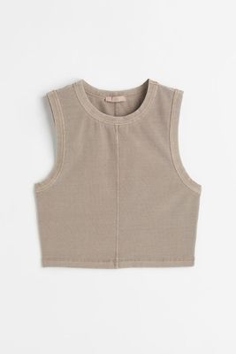 Crop top sans manches
