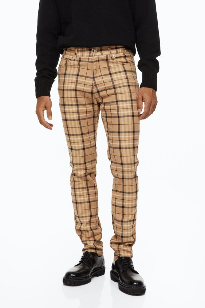 Skinny Fit Twill Pants