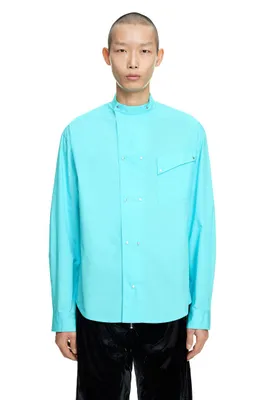 Double-breasted Poplin Shirt