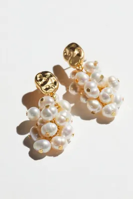 Boucles d'oreilles plaquées or avec pendentif