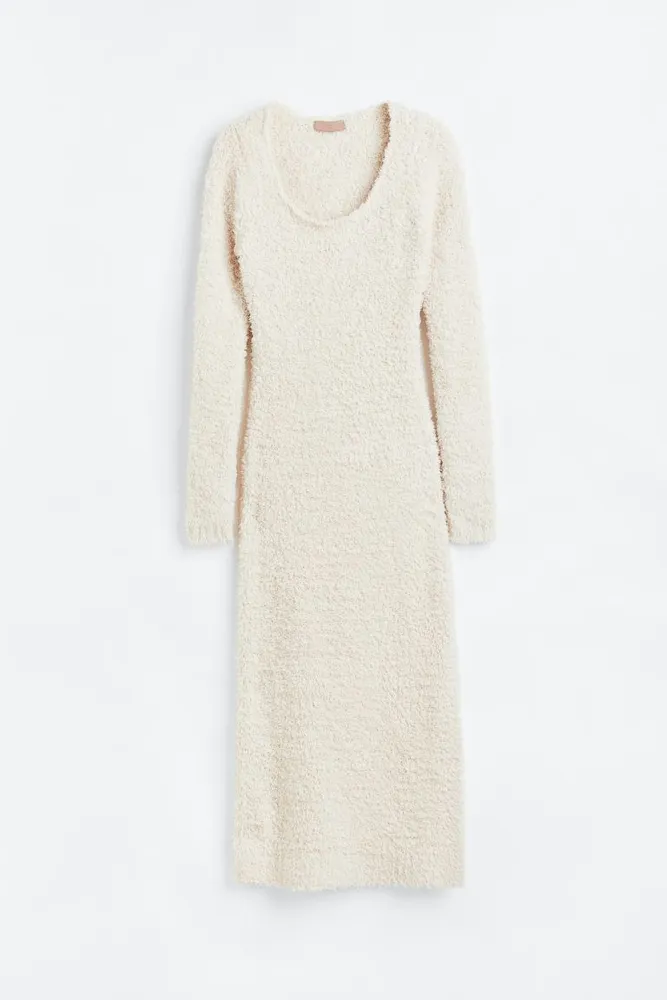 Fluffy-knit Dress