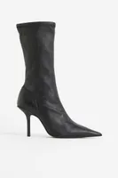 Leather Boots with Heel