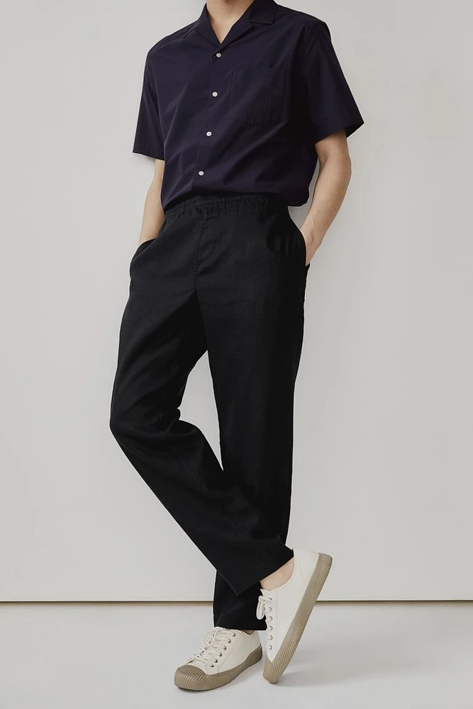 Regular Fit Linen Pants