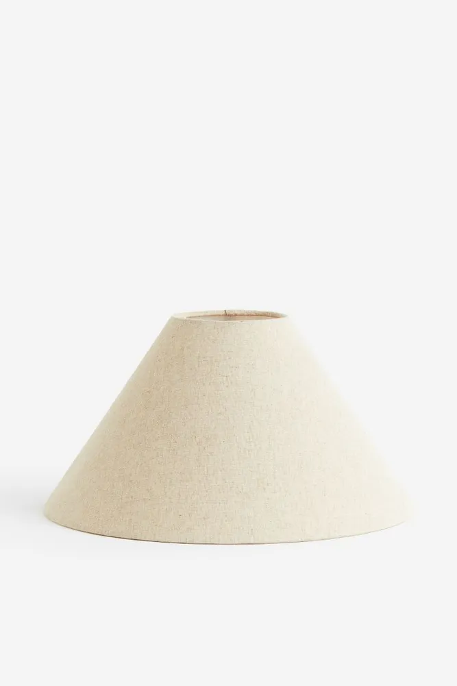 Large Linen-blend Lampshade