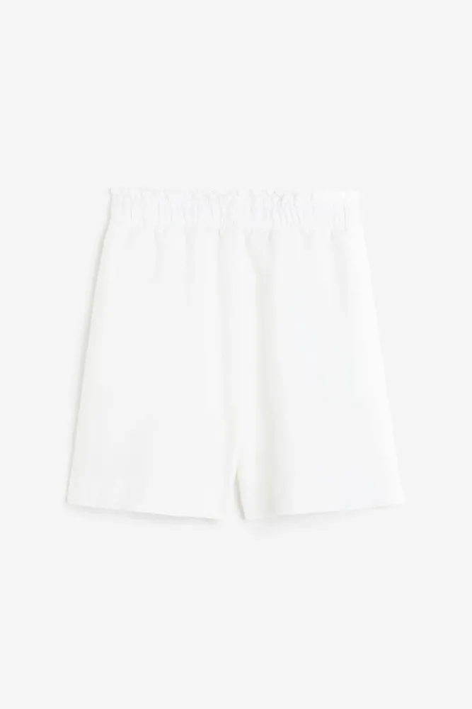 Linen-blend Pull-on Shorts