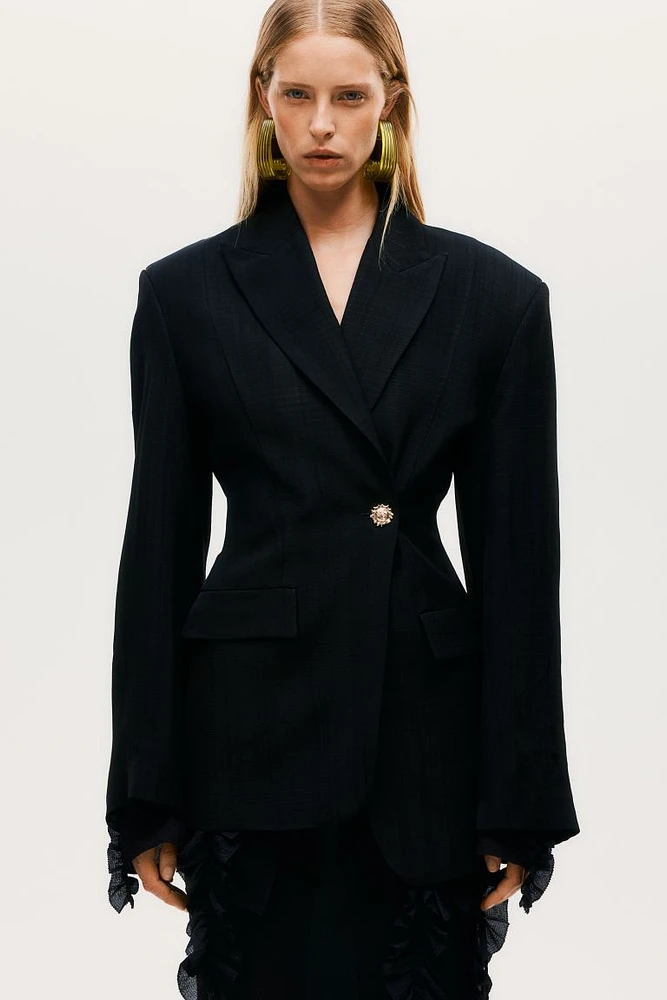 Single-breasted Viscose Blazer