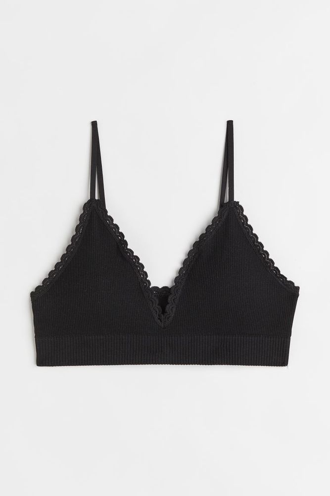 Triangle Bra In Ribbed Jersey