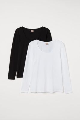 H&M+ 2-pack Jersey Tops