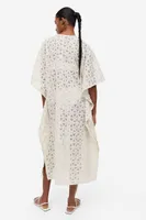 Lace-knit Kaftan Dress