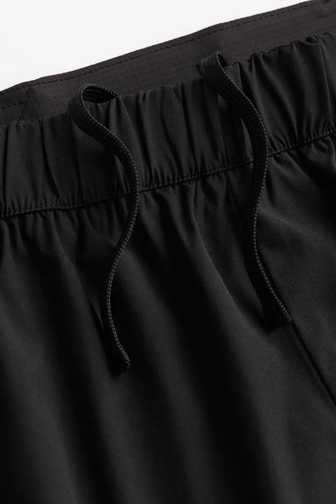 DryMove™ Double-layered Running Shorts - Black - Ladies