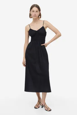Smocked-waist Dress