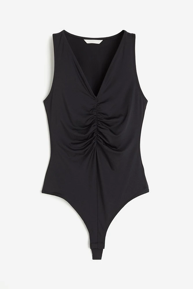 Gathered Thong Bodysuit