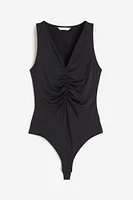 Gathered Thong Bodysuit