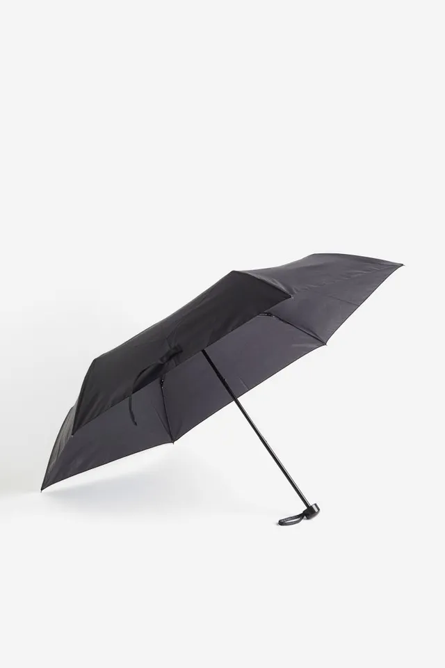 Livingbasics 23 Windproof Umrellas, Compact Automatic Triple Folding Umbrellas Black