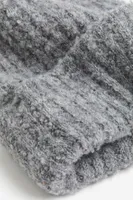 Rib-knit Bouclé Beanie