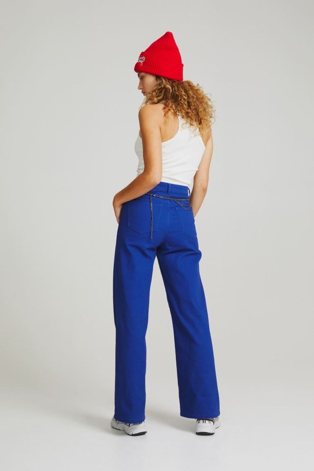 City Sleek 5 Pocket High-Rise Wide-Leg Pant *Full Length Light