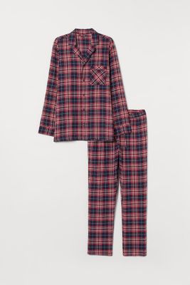 Regular Fit Flannel Pajamas