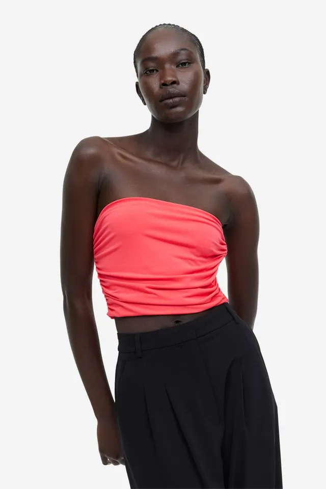 H&M Bubble-hem Tube Top - ShopStyle