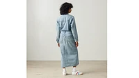 Denim Midi Shirt Dress