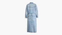 Denim Midi Shirt Dress