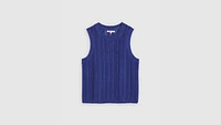 Sunrise Cotton Linen Crochet Tank Top