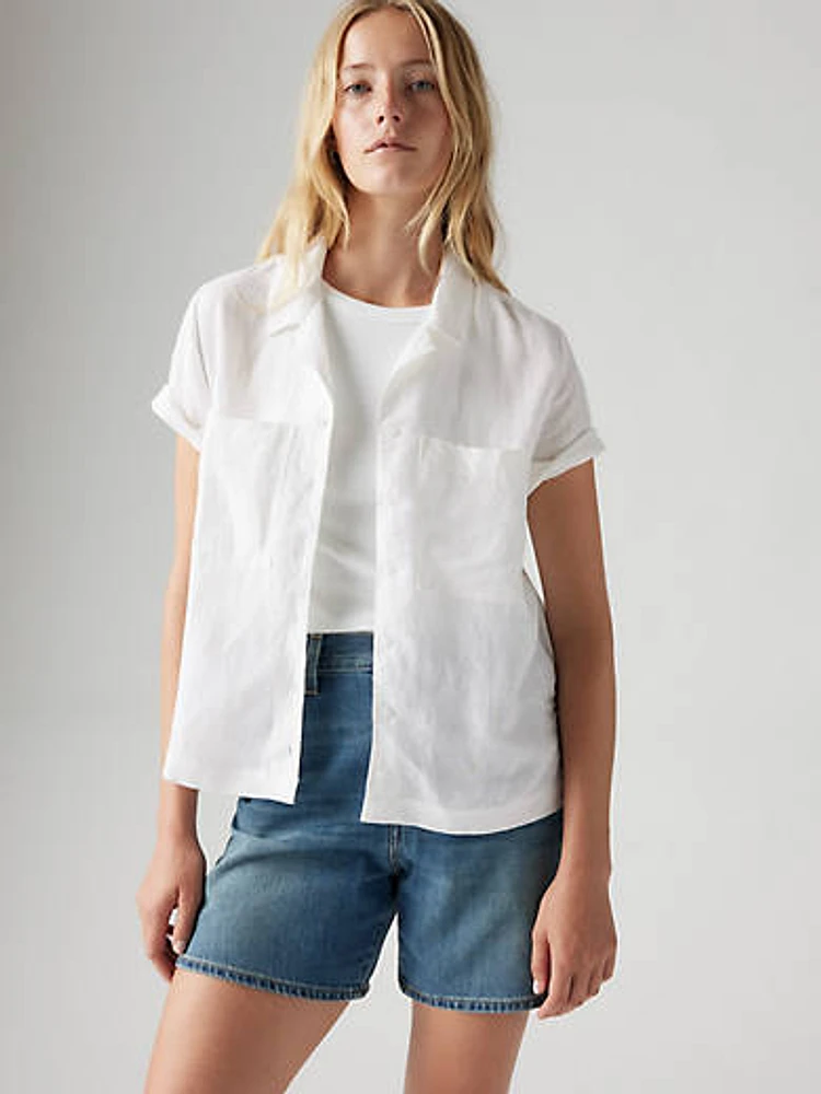 Sonny Linen Blend Camp Shirt