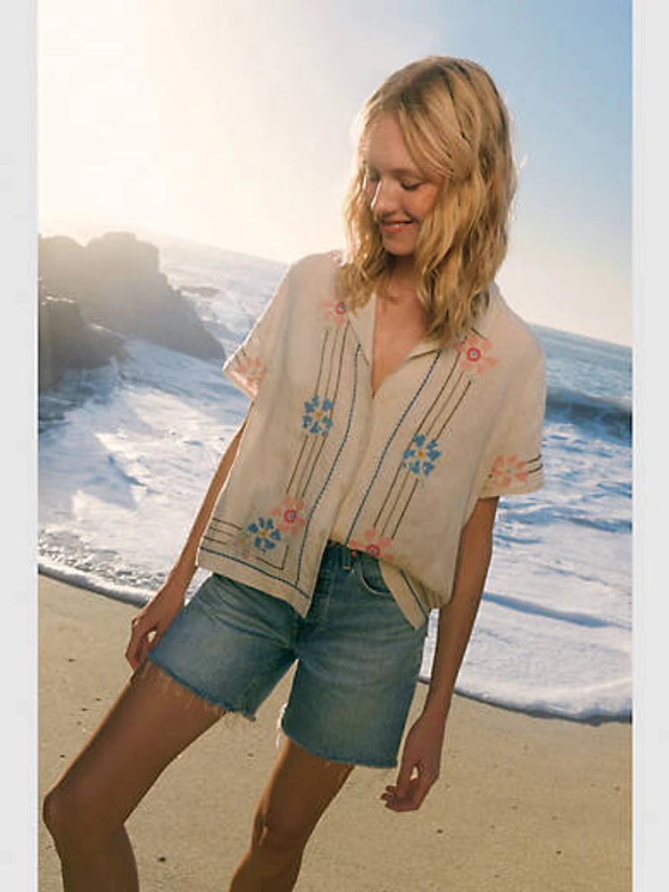 Sonny Linen Blend Camp Shirt