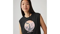 Graphic Boxy Tank Top