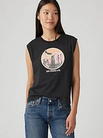 Graphic Boxy Tank Top
